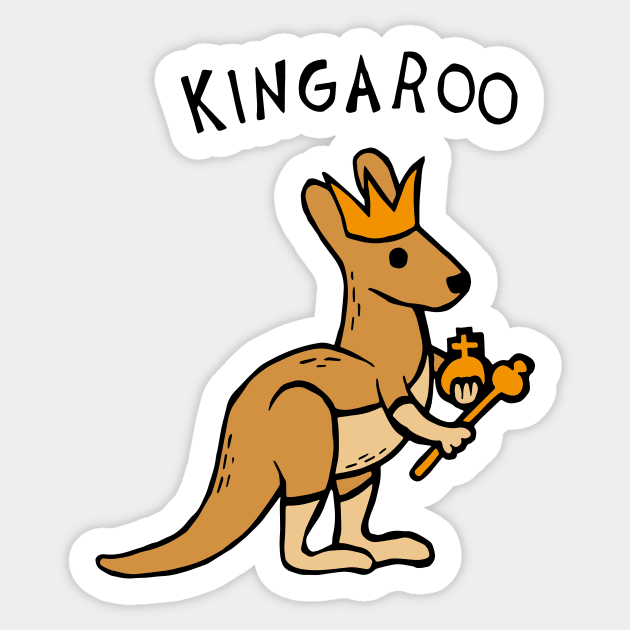 Kingaroo Kangaroo Sticker by Graograman